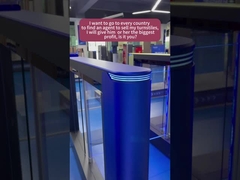 Automatische Schnellschranke Schwingbarriere Drehscheibe mit RIFD Zugangskontrollsystem