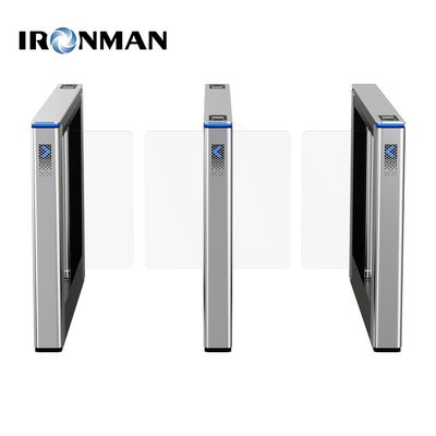 Hochschwing Tor Turnstiles Eingang für galvanisierte Stahlplatte Laser Logo für öffentliche Toiletten Fitnessplätze