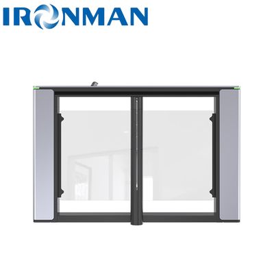 Oberdeckung 10 mm Dicke Präzisions-Aluminiumlegierung Formen Fußgänger Türschleife Tor für Bürogebäude Eintrittsverwaltung